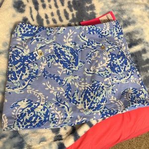 Lilly Pulitzer Blue and White Skort